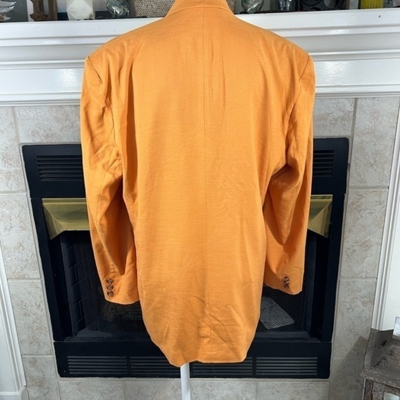 Asos Oversized Blazer With Shoulder Pads In Yellow Gold - Picture 10 of 15